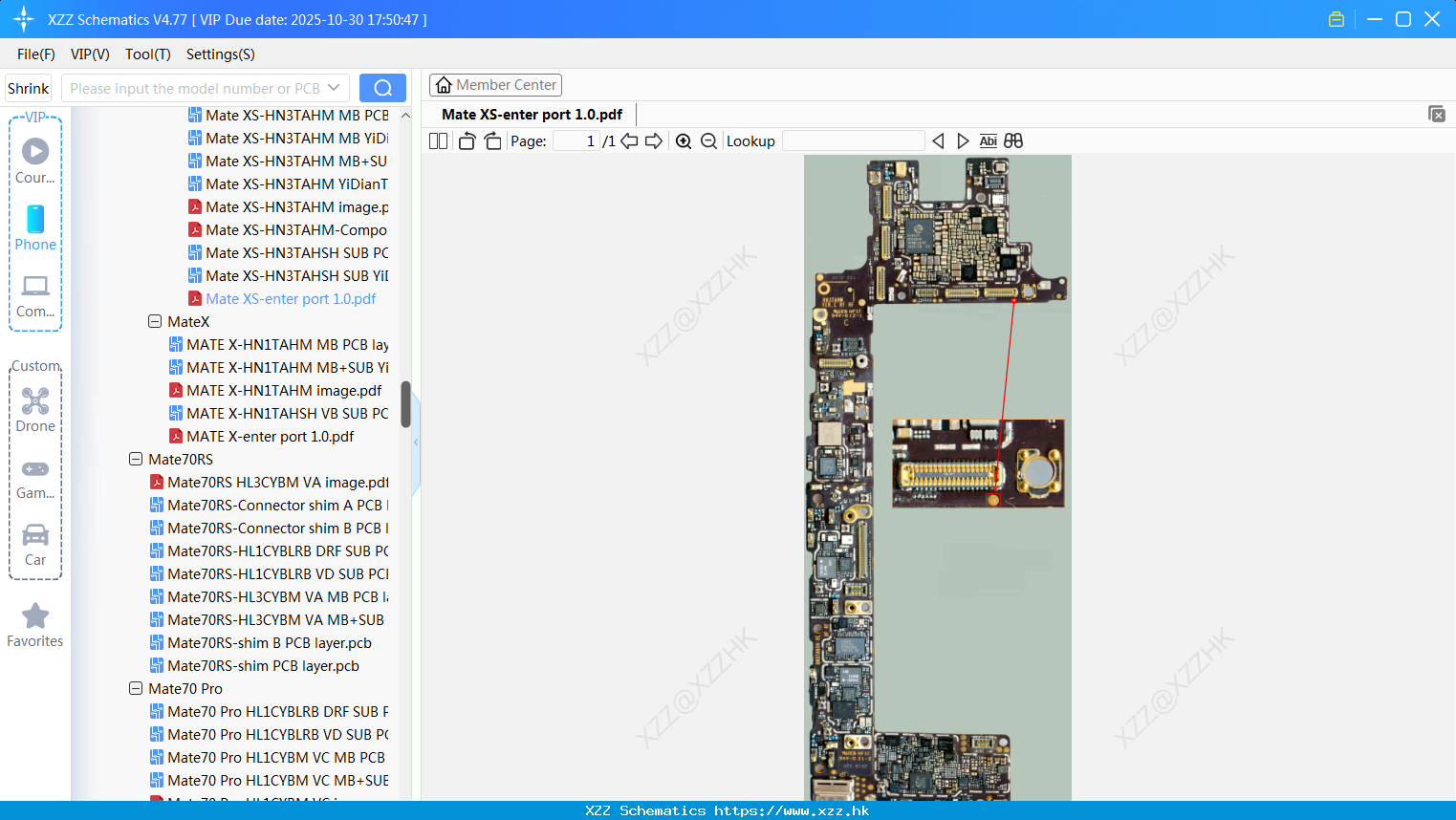 Huawei Mate XS-enter Port 1.0